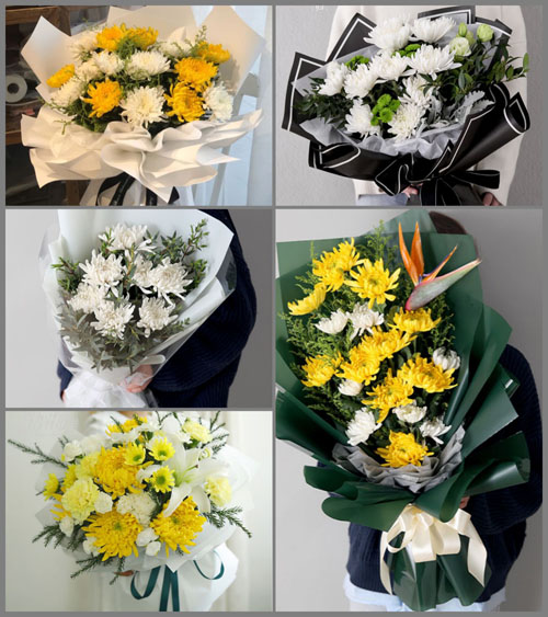 浙江省金华浦江县前吴乡白事花束代送